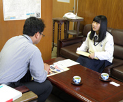 乙川中学校訪問の画像