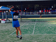 全知多高等学校ソフトテニス選手権大会の様子写真3